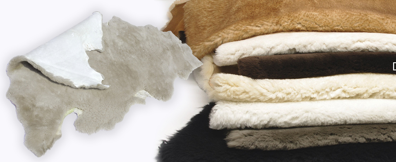Genuine sheepskin material for apparel and upholstery