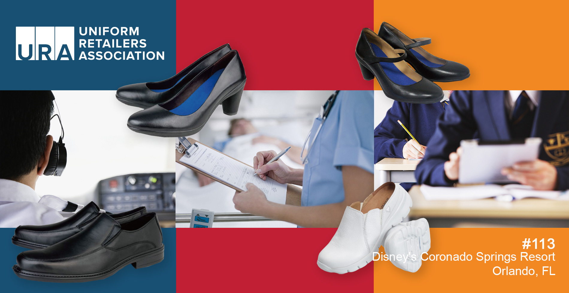 Work shoes product line introduced on URA tradeshow 2019