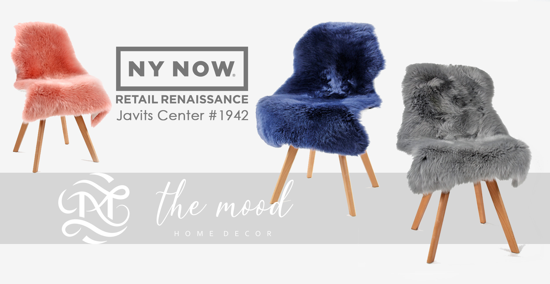 The Mood featured sheepskin throw rugs on NY NOW 2020